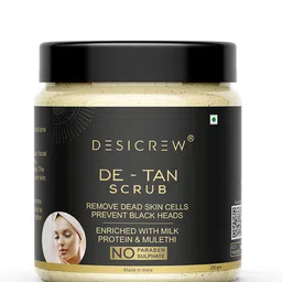 Desi Crew De-Tan Scrub Enriched With Milk Protein & Mulethi - 100 g-23