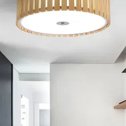 Artica Brown & White Textured Contemporary Ceiling Lamp-picture-30