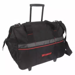 Westward Rolling Tool Bag Black Polyester 22 inch Overall Width, 32PJ39-12
