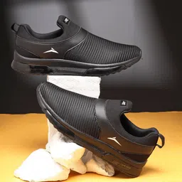JQR MINERVA Men Mesh Running Non-Marking Slip On Shoes-44