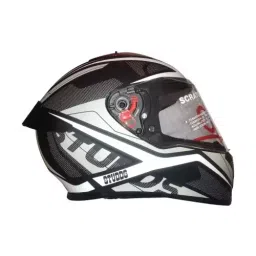 Studds N6 Matt Black Xtra Large (600 mm) Full Face Helmet, Thunder D4 Decor-image-31