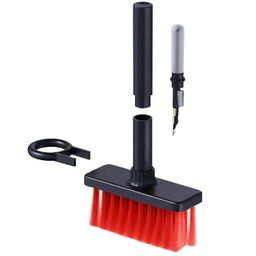 glun GLUN® Multipurpose Cleaning Brush 5-in-1 Multi-Function Cleaning Tools Kit (Keyboard Brush, TWS Cleaner, Key Puller, Metal Pen Tip, High Density Brush) Random image 1