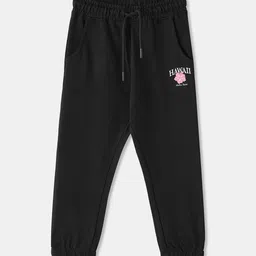R&B Girls Typography Cotton Regular Fit Mid-Rise Joggers-image-96