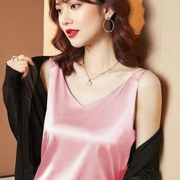 Outzidr Women V-Neck Sleeveless Top-picture-0