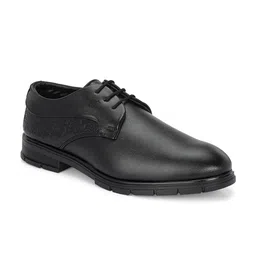 Stylelure Men Textured Lace-Up Formal Derby Shoes-picture-10