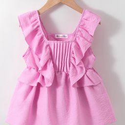 Kookie Kids Sleeveless Top with Frill Detailing -  Purple-image-38