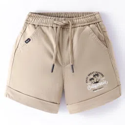 Ruff Cotton Woven Solid Shorts - Khaki-picture-28