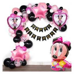Bubble Trouble Mini Mouse Foil Balloon Set, Happy Birthday Cut Banner, & More - Pack of 56-image-70