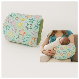 Neonate Care Cozy Nursing Baby Arm Pillow for Cradle Gift for Novice Mothers: Head Support Pillow Anti-Spitting Breastfeeding and Bottle Feeding Nursing Arm Pillow (Color and Design May Vary)-image-14