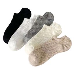MOMISY Cotton Blend Pack Of 5 Self Designed Socks - Multi Colour-image-15