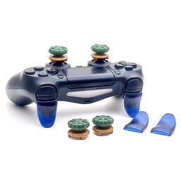 TMG Contoller Analog Sniper PS4 Thumbstick L2 R2 Trigger Extended Button Thumb Stick Cap for PS4 Controller - Blue image 2