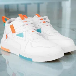 COGS Men White Lace-ups Synthetic Leather Sneakers-picture-13