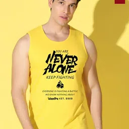 WOOSTRO Pack Of 2 Printed Ultra-Soft Gym Vests VWS26(ALONE YELLOW)(98 MAROON)-image-59