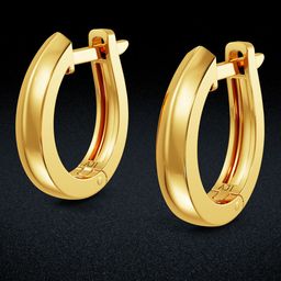 Joyalukkas Women 22KT Yellow Gold Round Earrings 2.54 Gm-image-9