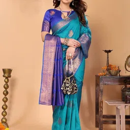 yourwish Woven Design Zari Kanjeevaram Saree-picture-23