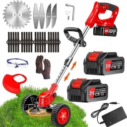 Cordless Grass Cutter Machine for Garden, 24V Brush Cutter Machine String Trimmer-7