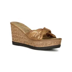 Bata Brown Women Slip-On Heels-picture-0