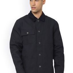Celio Men Camouflage Cotton Longline Denim Jacket-picture-43
