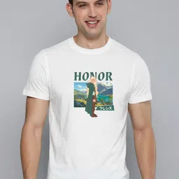 Enciger Men Printed Applique T-shirt-image-84