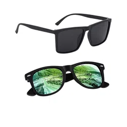 Elligator Men Black Lens & Black Square Sunglasses with-picture-22