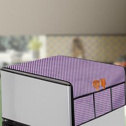 The Furnishing Tree Violet Plastic Refrigerator Cover-image-57
