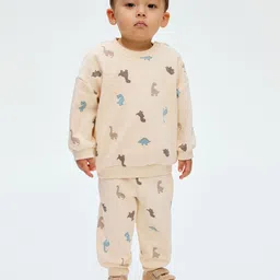 H&M 2-Piece Printed Brushed-Inside Sweatshirt Set-image-94