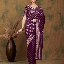 DIVASTRI Woven Design Zari Designer Banarasi Saree-picture-10