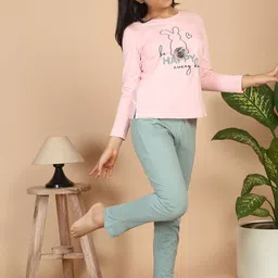 Sweet Dreams Girls Graphic Printed Pure Cotton Night suit-picture-55