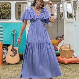 JC Mode Women V-Neck Maxi Dress-image-51