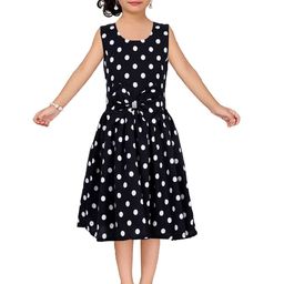 Wish little Girls Polka Dot  Fit and Flare Dress-image-14
