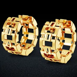 Joyalukkas Women 22KT Gold Prismatic Earrings-image-59
