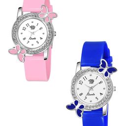 SWADESI STUFF Women Set of 2 Dial & Straps Analogue Watch 2 BF BLUE PINK 9-image-65