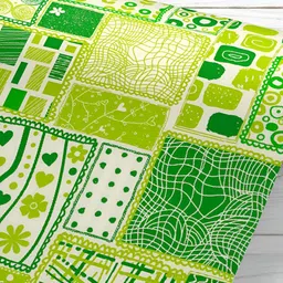 ArtzFolio Green & White Printed UV Resistant Wallpaper-image-64