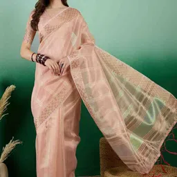 DIVASTRI Woven Design Saree With Blouse-image-47