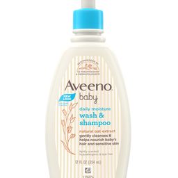 Aveeno Baby Daily Moisture Wash & Shampoo for Delicate Skin (354ml)-27
