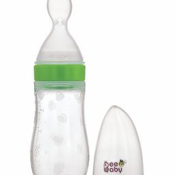 Beebaby Silicone Squeeze Food Feeder Bottle With Spoon Green - 125 ml-16