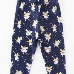 Kookie Kids Full Length Printed Leggings - Navy Blue-image-70