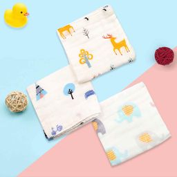 Baby Moo Into The Wild Large Muslin Napkin Multicolor - Pack of 3-image-95
