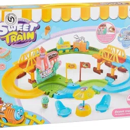 Roller Coaster Sweet Train Game 46 Car Track Toy Kids Infinite Track-picture-46