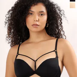 PARKHA Pack of 2 Medium Coverage Styled Back Cut and Sew Lightly Padded Bra-picture-14