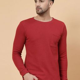 Metronaut Men Solid Round Neck Cotton T-shirt-image-28