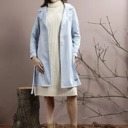 Athena Single Breasted Trench Coat With Belt-image-90