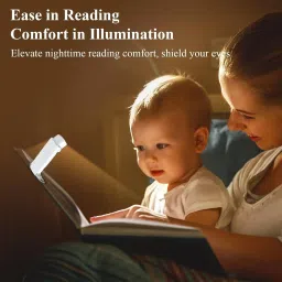 decor your way Book Light for Night Reading USB Rechargeable 3 Modes Brightness Study Lamp image 2