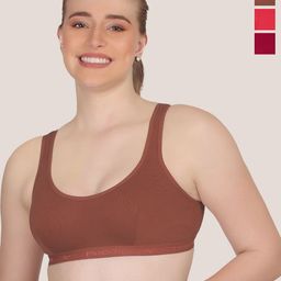 POOJA RAGENEE Women Pack of 3 Full Coverage Non-Wired and Non Padded Bra-picture-32