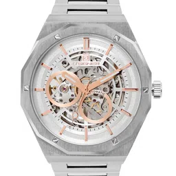 D'SIGNER Men Skeleton Dial & Bracelet Style Straps Automatic Motion Watch 814SM.2G-picture-7
