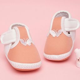 NESKA MODA Unisex Kids Pink Butterfly Cotton Booties-image-19