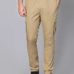 SAPPER Men Cotton Relaxed Cargos Trousers-image-36