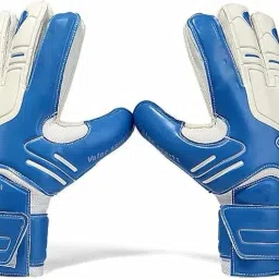 Professional Goalkeeper Gloves with Finger Protection - Blue and White - Size 10 Goalkeeping Gloves-image-13