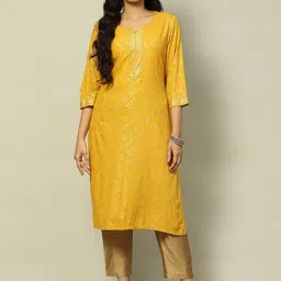 Rangriti Women Paisley Flared Sleeves Sequinned Kurta-picture-31
