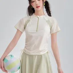 LULU & SKY Round Neck Short Sleeves Top With Skirts Co-ords-picture-36